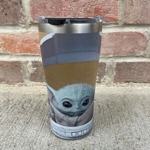 Tervis Mandalorian The Child Sipping 20 oz Insulated Tumbler Baby Yoda Mug w/Lid